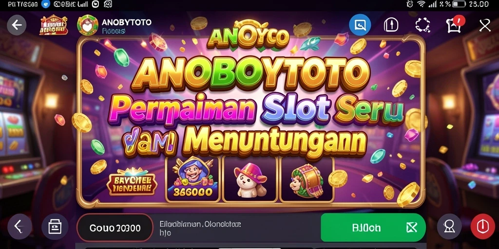 Gameplay ANOBOYTOTO saat memutar mesin Slot yang seru.