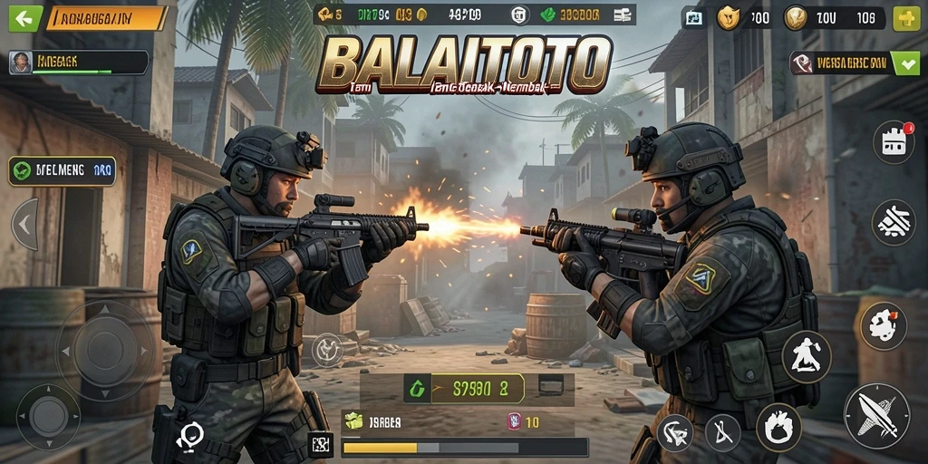 Tampilan aksi mendebarkan dalam gameplay BALAITOTO.