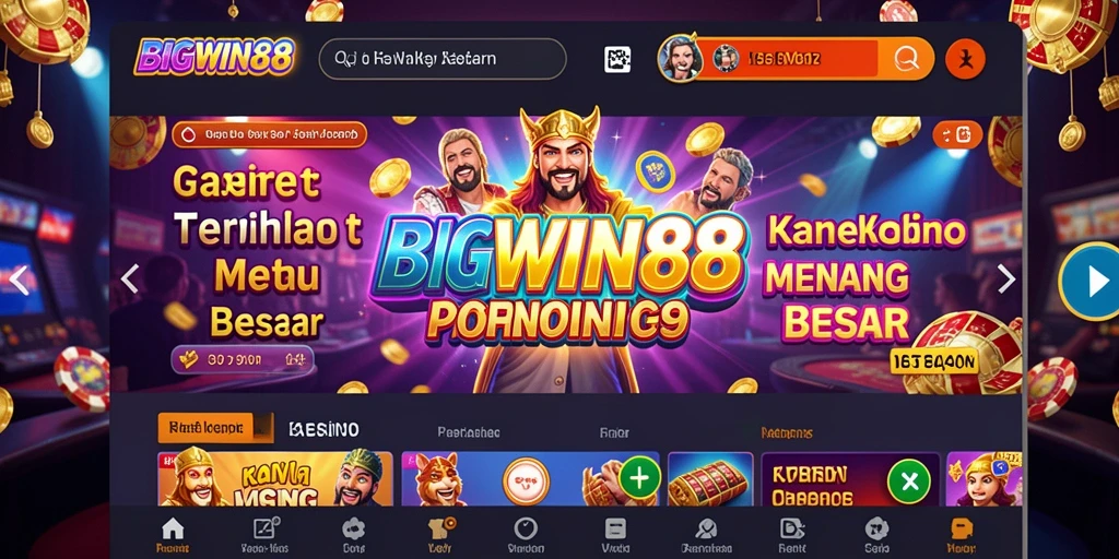 Tampilan menarik dalam permainan BIGWIN88 yang memberikan sensasi kasino.