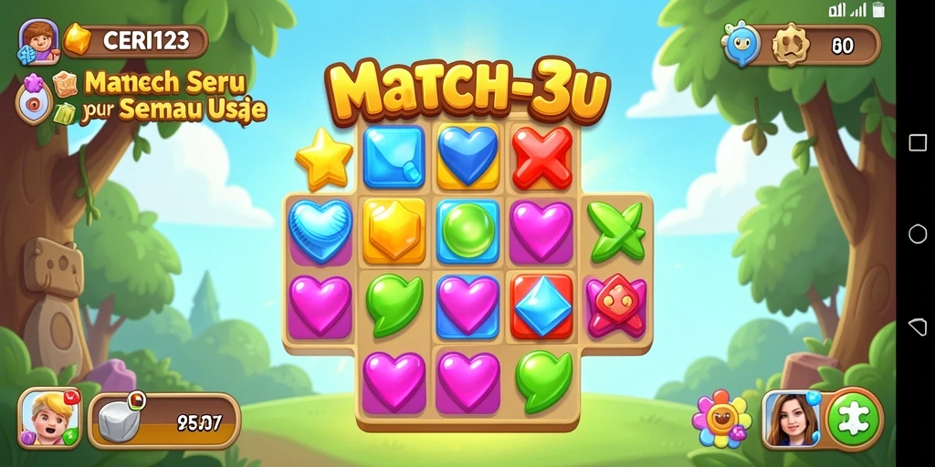 Tampilan gameplay seru dari CERI123 yang menantang.