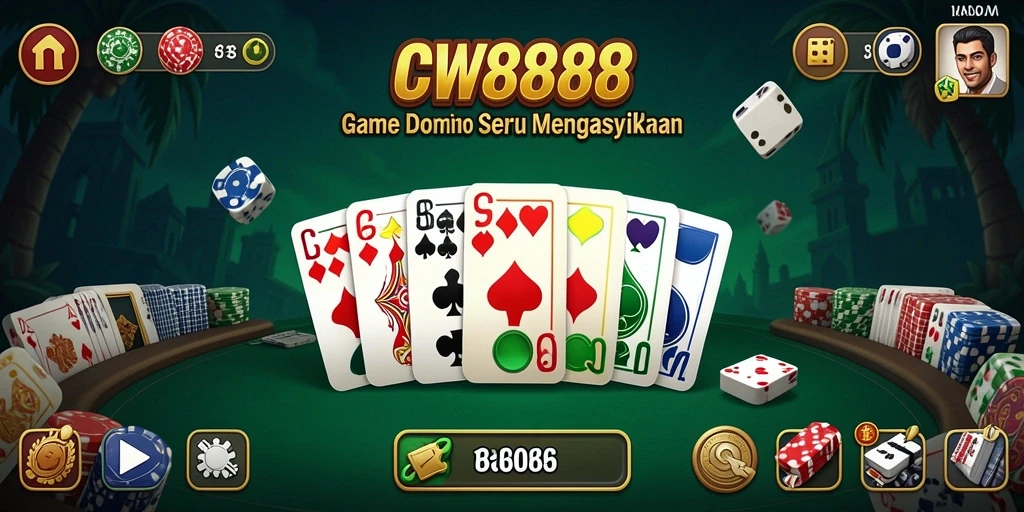 Tampilan gameplay menarik dari game Domino CW8888.