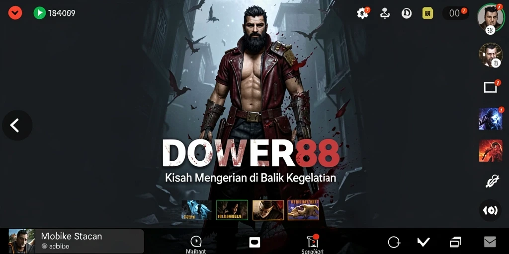 Tampilan gameplay DOWER88 yang menyeramkan dan mencekam.