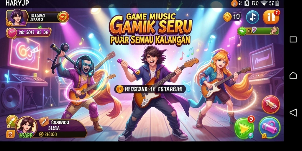 Tampilan gameplay HARAPJP yang menarik dan interaktif.