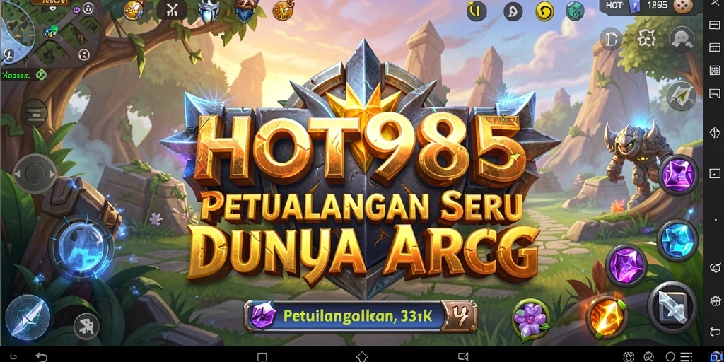 Tangkapan layar gameplay HOT985 menunjukkan aksi pertempuran yang mendebarkan.