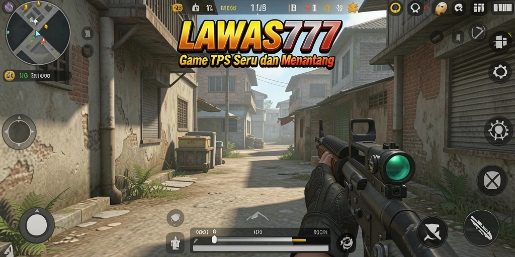 Tampilan gameplay menegangkan dari LAWAS777 dengan aksi seru di medan pertempuran.