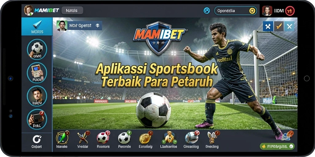 Tampilan utama MAMIBET yang menarik dan interaktif untuk taruhan olahraga.