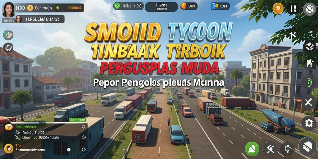 Tangkapan layar MPOID menampilkan gameplay seru dan pengelolaan bisnis yang unik.