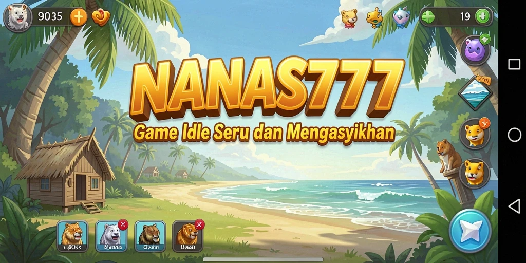 Tampilan gameplay NANAS777 yang cerah dan mengasyikkan.