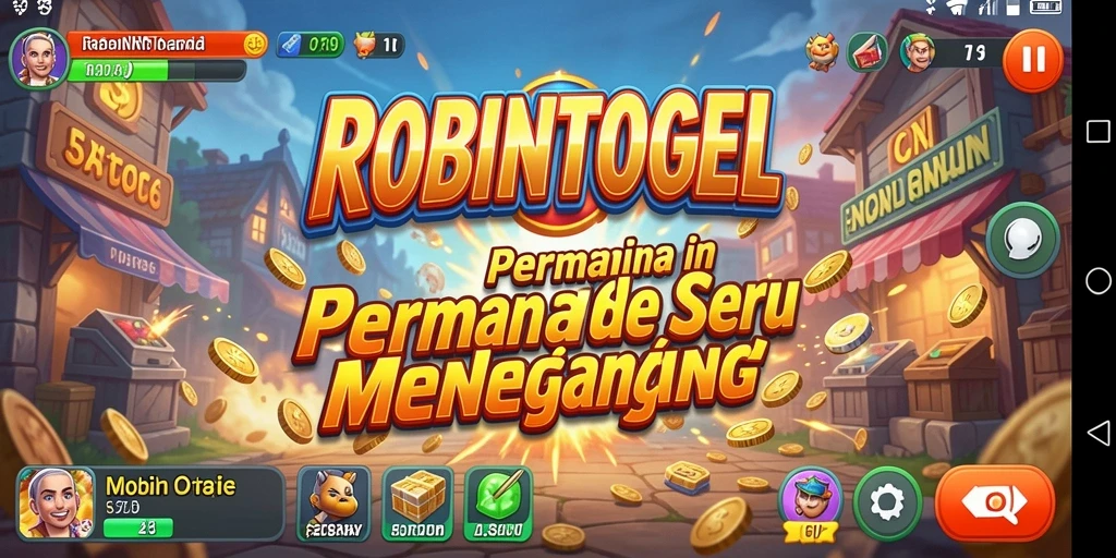 Tampilan gameplay menegangkan dalam ROBINTOGEL dengan grafis yang menarik.