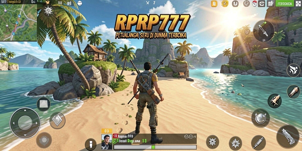 Tampilan gameplay RPRP777 yang menakjubkan di dunia terbuka.