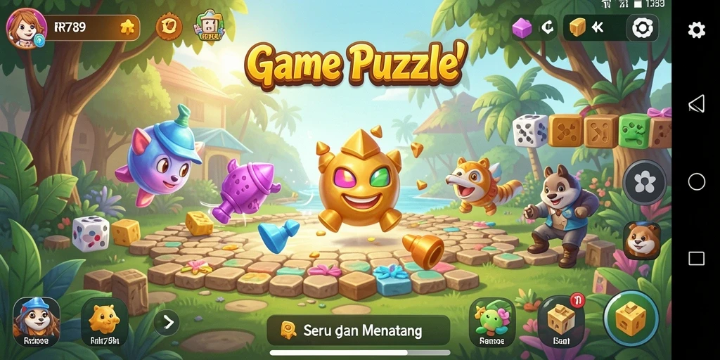 Tampilan gameplay RR789 yang menarik dan penuh warna.