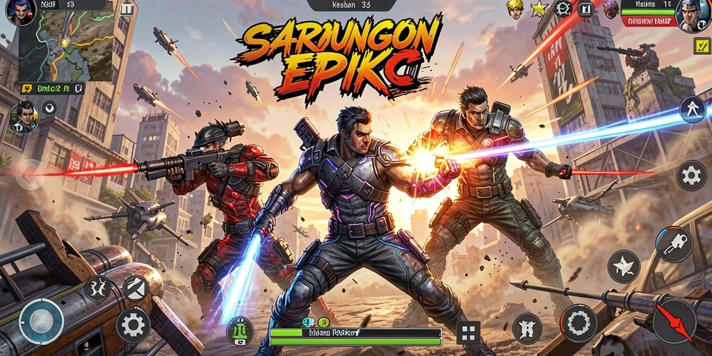 Tangkapan layar utama menampilkan aksi seru gameplay S13.