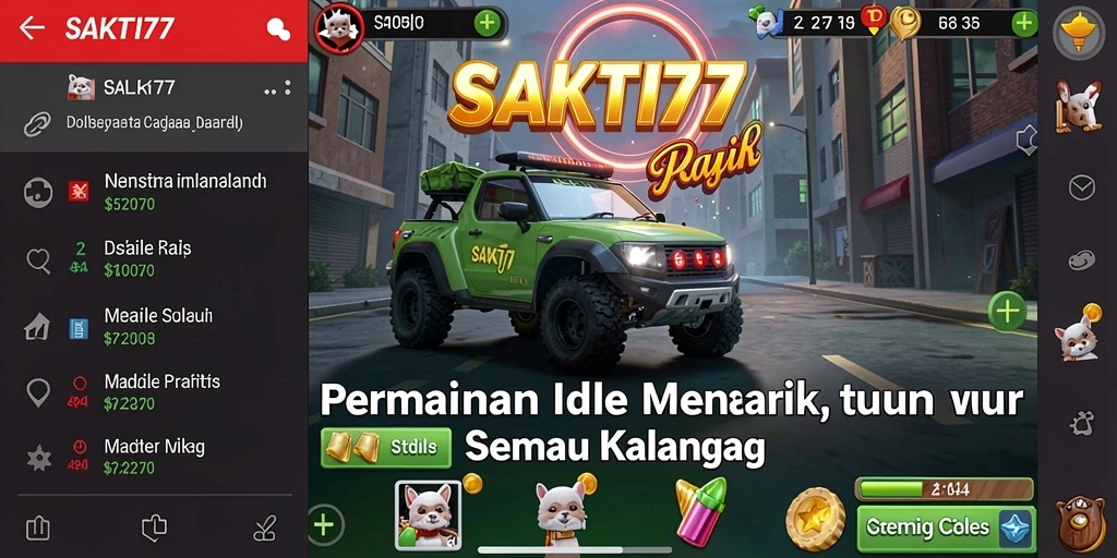 Tampilan gameplay SAKTI77 dengan aksi Idle yang seru dan menarik.