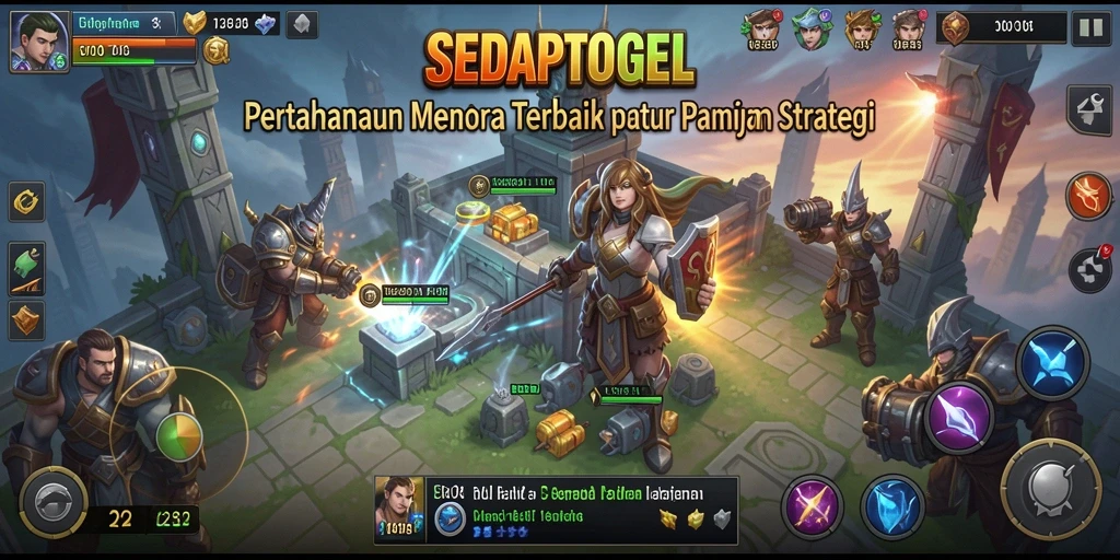 Tampilan menarik saat bertahan di menara dalam SEDAPTOGEL.