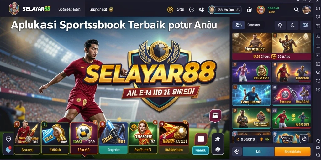 Tampilan screenshot dari aplikasi Sportsbook SELAYAR88 yang menampilkan pilihan taruhan.
