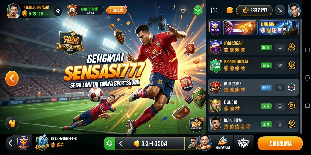 Tampilan menarik dari SENSASI777 saat taruhan olahraga.