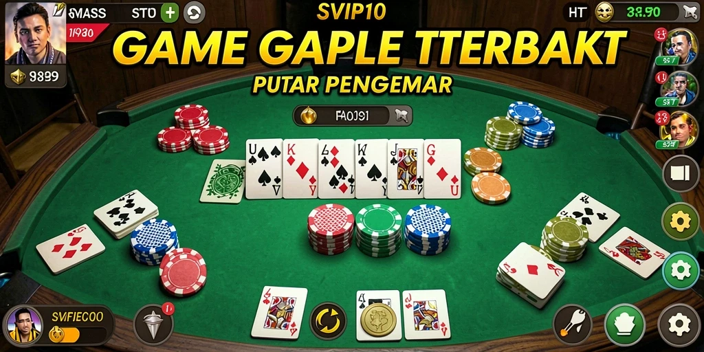 Tampilan gameplay Gaple yang seru dan interaktif di SVIP10.
