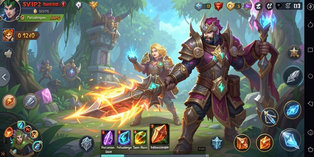 Tangkapan layar gameplay SVIP2 menunjukkan aksi pertarungan yang intens.