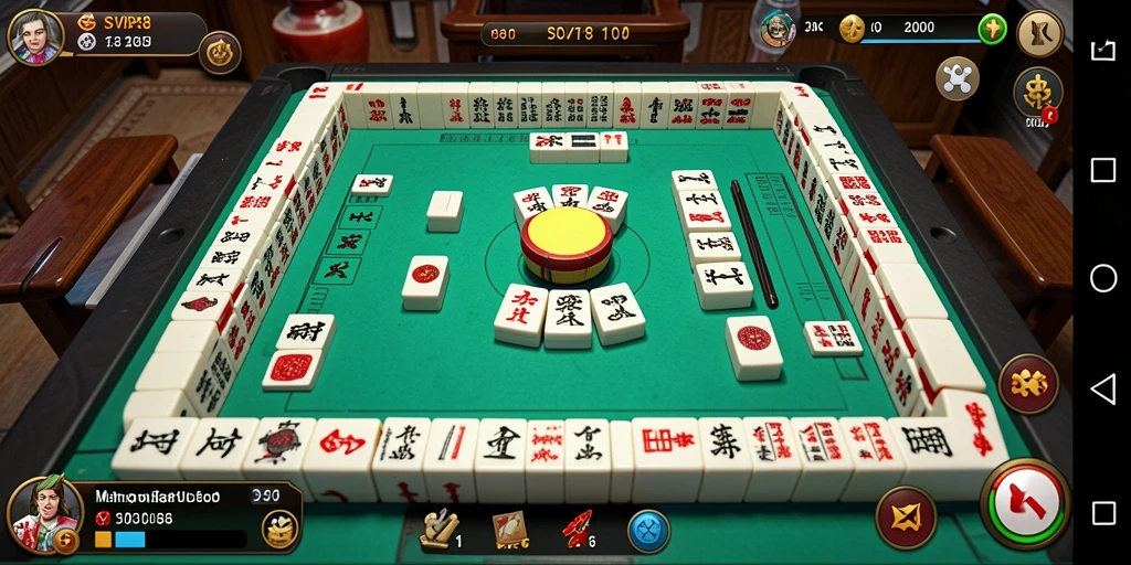 Screenshot utama SVIP8 menampilkan aksi seru permainan Mahjong.