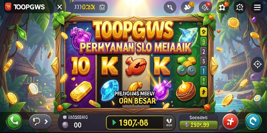 Menampilkan gameplay dalam aplikasi TOOPGWS yang seru dan mendebarkan.